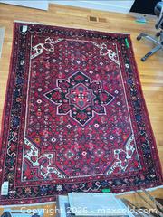MaxSold Auction: Red Persian/Oriental Wool Area Rug, 5' x 8', Hand-Knotted - Oak Bay (British Columbia, Canada) PARTNER MANAGED Moving Online Auction - Victoria Avenue
