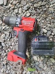 MaxSold Auction: Milwaukee M18 Cordless Drill/Driver with One Battery - Cavan-Monaghan (Ontario, Canada) SELLER MANAGED Downsizing Online Auction - Larmer Line