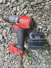 MaxSold Auction: Milwaukee M18 Cordless Drill/Driver with One Battery - Cavan-Monaghan (Ontario, Canada) SELLER MANAGED Downsizing Online Auction - Larmer Line