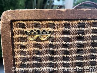 MaxSold Auction: Pair of All Tube Guitar Amplifiers: Webcor TP4905-1 & Bugera Vintage 5 - Oakland (California, USA) SELLER MANAGED Downsizing Online Auction - Carrington Street