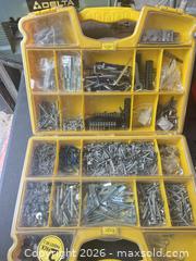 MaxSold Auction: Mixed Hand Tools & Fasteners with Multiple Plastic Organizers - Kitchener (Ontario, Canada) SELLER MANAGED Downsizing Online Auction - Mckenzie Avenue