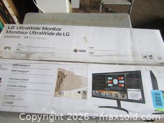MaxSold Auction: 34inch LG Ultrawide Monitor - Milton (Ontario, Canada) SELLER MANAGED Downsizing Online Auction - Guelph Line (STORAGE)