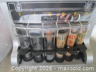 MaxSold Auction: Coin sorter with sleeves - Milton (Ontario, Canada) SELLER MANAGED Downsizing Online Auction - Guelph Line (STORAGE)