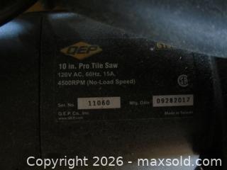 MaxSold Auction: QEP 10 inch electric tile saw - Milton (Ontario, Canada) SELLER MANAGED Downsizing Online Auction - Guelph Line (STORAGE)