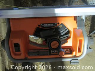 MaxSold Auction: Ridgid Table Saw with Accessories - Milton (Ontario, Canada) SELLER MANAGED Downsizing Online Auction - Guelph Line (STORAGE)