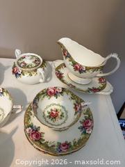 MaxSold Auction: Paragon Fine Bone China Tapestry Rose Tea/Dinnerware Set bp - Maple Ridge (British Columbia, Canada) PARTNER MANAGED Estate Sale Online Auction - Blanshard