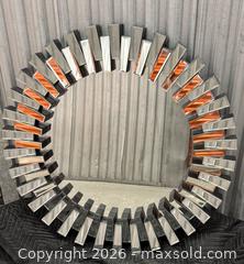MaxSold Auction: Large Modern Art Deco Round Wall Mirror - Miami (Florida, USA) PARTNER MANAGED Downsizing Online Auction - North West 5th Street (STORAGE)