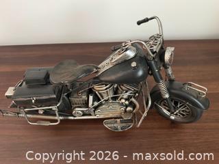 MaxSold Auction: Vintage Industrial Metal Motorcycle Model, Black & Silver, 15 in - Miami (Florida, USA) PARTNER MANAGED Downsizing Online Auction - North West 5th Street (STORAGE)