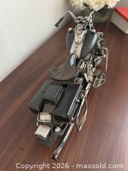 MaxSold Auction: Vintage Industrial Metal Motorcycle Model, Black & Silver, 15 in - Miami (Florida, USA) PARTNER MANAGED Downsizing Online Auction - North West 5th Street (STORAGE)