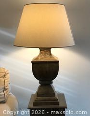 MaxSold Auction: Pottery Barn Reclaimed Wood Lamp - Saanich (British Columbia, Canada) SELLER MANAGED Estate Sale Online Auction - Patricia Bay Highway