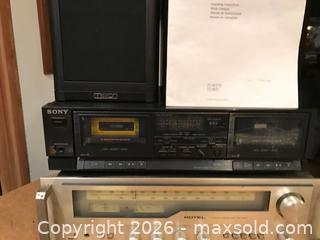 MaxSold Auction: Rotel receiver, Sony Cassette player  - Saanich (British Columbia, Canada) SELLER MANAGED Estate Sale Online Auction - Patricia Bay Highway