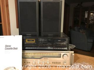 MaxSold Auction: Rotel receiver, Sony Cassette player  - Saanich (British Columbia, Canada) SELLER MANAGED Estate Sale Online Auction - Patricia Bay Highway