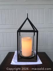 MaxSold Auction: XL Lantern with flameless candle - Saanich (British Columbia, Canada) SELLER MANAGED Estate Sale Online Auction - Patricia Bay Highway