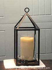 MaxSold Auction: XL Lantern with flameless candle - Saanich (British Columbia, Canada) SELLER MANAGED Estate Sale Online Auction - Patricia Bay Highway