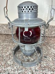 MaxSold Auction: Adlake Railroad Lantern with Red Glass Globe, 1920s - San Jose (California, USA) PARTNER MANAGED Estate Sale Online Auction -  E Humboldt