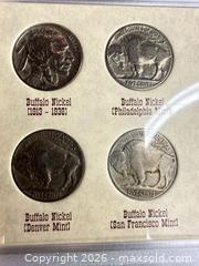 MaxSold Auction: Lot of 4 Buffalo Nickels (1913-1938) — no mint, D, S - San Jose (California, USA) PARTNER MANAGED Estate Sale Online Auction -  E Humboldt