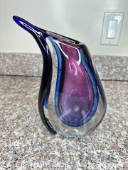 MaxSold Auction: Purple & Blue Blown Glass Teardrop Sculpture (6–8 in) - San Jose (California, USA) PARTNER MANAGED Estate Sale Online Auction -  E Humboldt