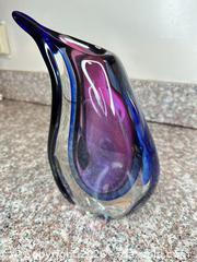 MaxSold Auction: Purple & Blue Blown Glass Teardrop Sculpture (6–8 in) - San Jose (California, USA) PARTNER MANAGED Estate Sale Online Auction -  E Humboldt