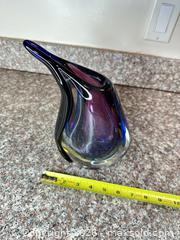 MaxSold Auction: Purple & Blue Blown Glass Teardrop Sculpture (6–8 in) - San Jose (California, USA) PARTNER MANAGED Estate Sale Online Auction -  E Humboldt