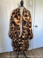 MaxSold Auction: Designer Leopard Print Faux Fur Coat - Ottawa (Ontario, Canada) SELLER MANAGED Downsizing Online Auction - Woodvale Green (STORAGE)
