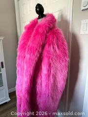 MaxSold Auction: Designer Pink Faux Fur Coat - Ottawa (Ontario, Canada) SELLER MANAGED Downsizing Online Auction - Woodvale Green (STORAGE)