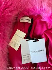 MaxSold Auction: Designer Pink Faux Fur Coat - Ottawa (Ontario, Canada) SELLER MANAGED Downsizing Online Auction - Woodvale Green (STORAGE)
