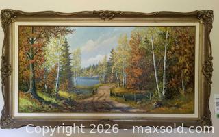 MaxSold Auction: Framed signed oil painting by Anna - Barrie (Ontario, Canada) PARTNER  MANAGED Estate Sale Online Auction - Rodney Street