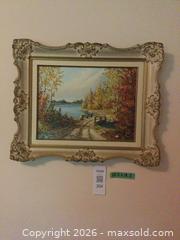 MaxSold Auction: Original Autumn Landscape by Anna — Oil with Gilded Ornate Frame - Barrie (Ontario, Canada) PARTNER  MANAGED Estate Sale Online Auction - Rodney Street
