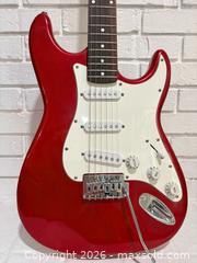 MaxSold Auction: Red Crescent electric guitar - Lakeland (Florida, USA) SELLER MANAGED Estate Sale Online Auction - D R Bryant Road