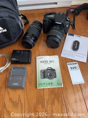 MaxSold Auction: Canon EOS 30D DSLR Camera Kit with Lenses - Kingston (Ontario, Canada) PARTNER MANAGED Downsizing Online Auction - Princess Street (STORAGE)