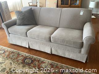 MaxSold Auction: LaZboy Upholstered Sofa - Kingston (Ontario, Canada) PARTNER MANAGED Downsizing Online Auction - Princess Street (STORAGE)