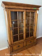 MaxSold Auction: Thomasville Glass Front Display Cabinet - Kingston (Ontario, Canada) PARTNER MANAGED Downsizing Online Auction - Princess Street (STORAGE)