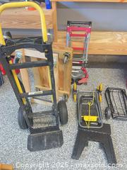 MaxSold Auction: Lot of 5+ Mixed Dollies: Hand Trucks, Folding & Platform Carts - Fuquay-Varina (North Carolina, USA) PARTNER MANAGED Downsizing Online Auction - Dairy Glen Drive