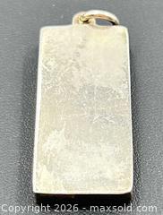 MaxSold Auction: Sterling Silver Rectangular Bar Pendant with British Hallmarks - Ottawa (Ontario, Canada) PARTNER MANAGED Downsizing Online Auction - Mc Garry Terr (STORAGE)