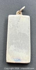 MaxSold Auction: Sterling Silver Rectangular Bar Pendant with British Hallmarks - Ottawa (Ontario, Canada) PARTNER MANAGED Downsizing Online Auction - Mc Garry Terr (STORAGE)