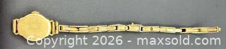 MaxSold Auction: Vintage Technos Ladies Cocktail Watch with 9ct gold band. - Ottawa (Ontario, Canada) PARTNER MANAGED Downsizing Online Auction - Mc Garry Terr (STORAGE)