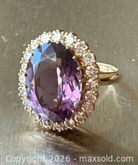 MaxSold Auction: 14K Amethyst Ring with Diamond Halo - Toronto (Ontario, Canada) PARTNER MANAGED Estate Sale Online Auction - Empress Avenue (CONDO)
