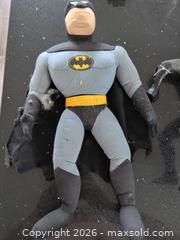 MaxSold Auction: Batman Plush & Plastic Action Figure, 12–18 in, Black/Grey - Welland (Ontario, Canada) SELLER MANAGED Reseller Online Auction - Young Road