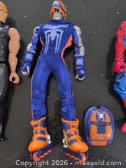 MaxSold Auction: Marvel Spider-Man & Spider-Themed Skater Action Figures 6-7 in - Welland (Ontario, Canada) SELLER MANAGED Reseller Online Auction - Young Road