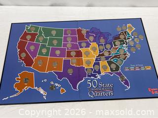 MaxSold Auction: 50 State Commemorative Quarters Collection in Display Board - Campbell (California, USA) PARTNER MANAGED Estate Sale Online Auction -  Dell Avenue
