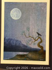 MaxSold Auction: Framed Limited Edition Print of a Raven and the Moon - Campbell (California, USA) PARTNER MANAGED Estate Sale Online Auction -  Dell Avenue