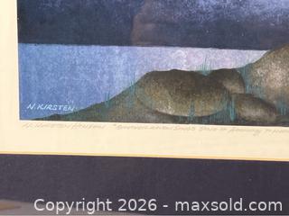 MaxSold Auction: Framed Limited Edition Print of a Raven and the Moon - Campbell (California, USA) PARTNER MANAGED Estate Sale Online Auction -  Dell Avenue