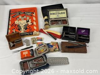 MaxSold Auction: Lot of Vintage Shaving and Barbering Tools - Campbell (California, USA) PARTNER MANAGED Estate Sale Online Auction -  Dell Avenue