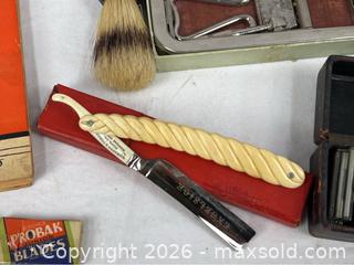MaxSold Auction: Lot of Vintage Shaving and Barbering Tools - Campbell (California, USA) PARTNER MANAGED Estate Sale Online Auction -  Dell Avenue