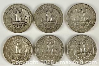 MaxSold Auction: Ten Washington U.S. Silver Quarter Dollars - Campbell (California, USA) PARTNER MANAGED Estate Sale Online Auction -  Dell Avenue
