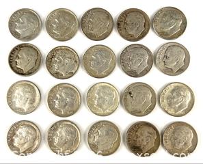 MaxSold Auction: Twenty Roosevelt U.S. Silver Dimes - Campbell (California, USA) PARTNER MANAGED Estate Sale Online Auction -  Dell Avenue