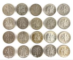 MaxSold Auction: Twenty Roosevelt U.S. Silver Dimes - Campbell (California, USA) PARTNER MANAGED Estate Sale Online Auction -  Dell Avenue