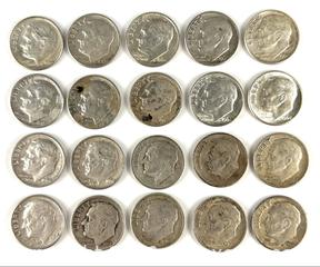 MaxSold Auction: Twenty Roosevelt U.S. Silver Dimes - Campbell (California, USA) PARTNER MANAGED Estate Sale Online Auction -  Dell Avenue