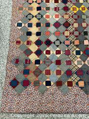 MaxSold Auction: Vintage Patchwork Quilt with Floral Border - Campbell (California, USA) PARTNER MANAGED Estate Sale Online Auction -  Dell Avenue