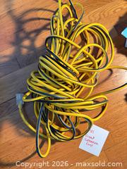 MaxSold Auction: 100 ft 12 AWG Yellow/Black 3-Prong Grounded Extension Cord - Bremerton (Washington, USA) SELLER MANAGED Estate Sale Online Auction - Burwell Street